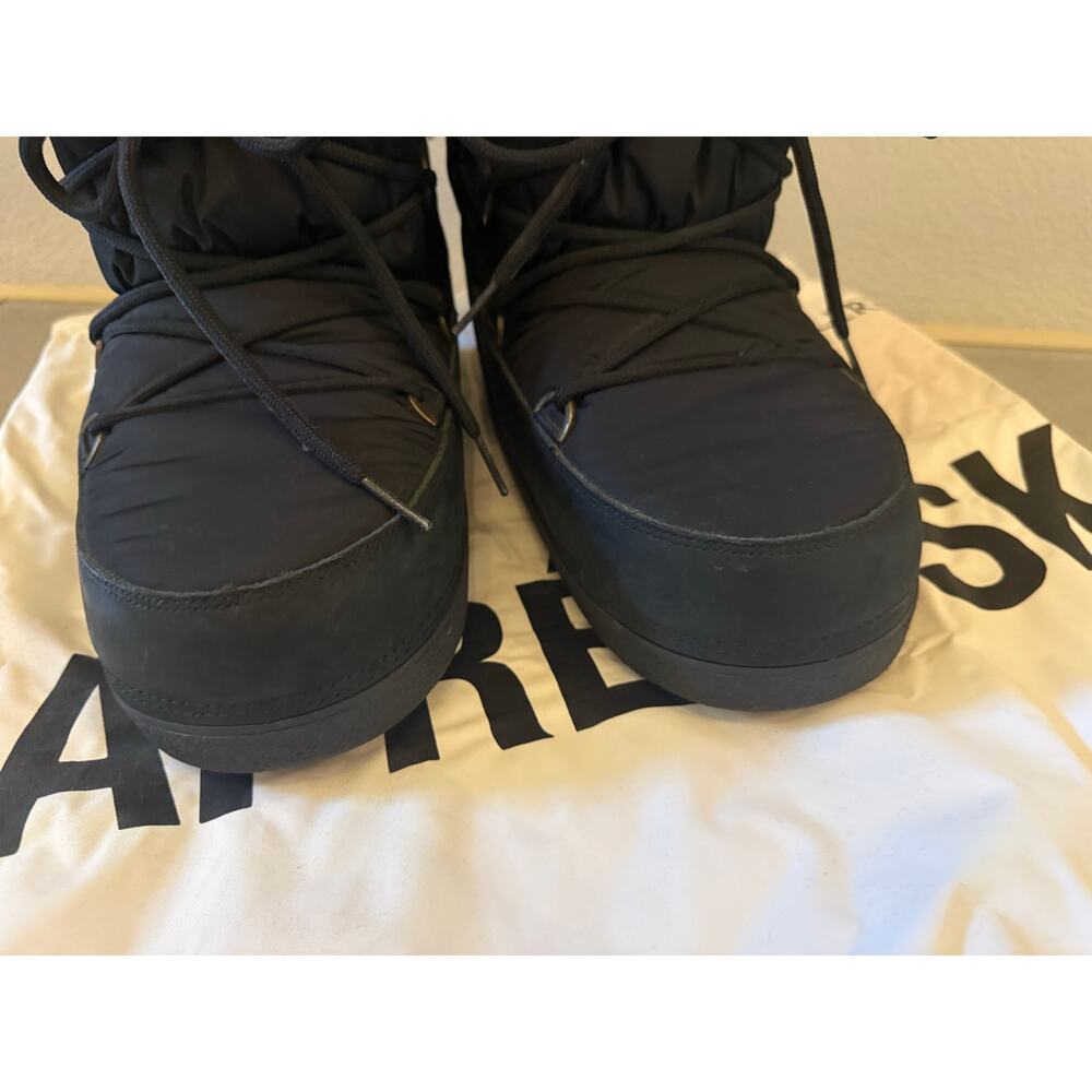 MONCLER Apres Ski Moon Boots Snow Boots Black Women Euro 39 US 9 - Picture 8 of 12